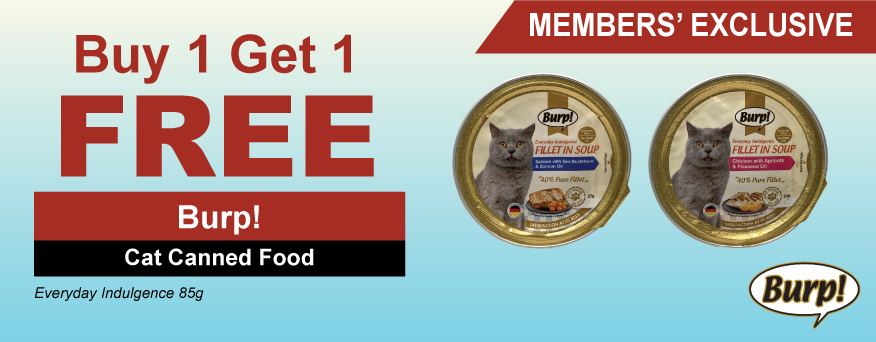 Burp Cat Canned Food Promo